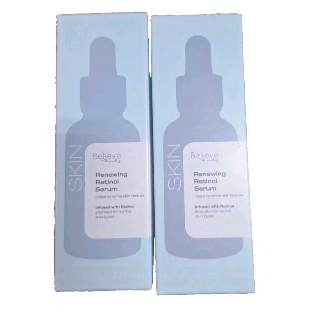 2 Believe Beauty Skin Renewing Retinol Serum  1 fl oz Discontinued HTF